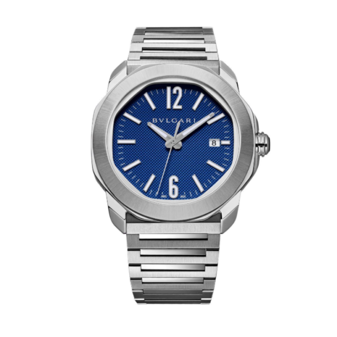 Bvlgari octo roma blue automatic watch, watchmaster