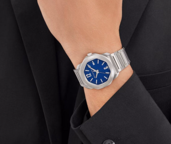 Bvlgari octo roma blue automatic watch, watchmaster