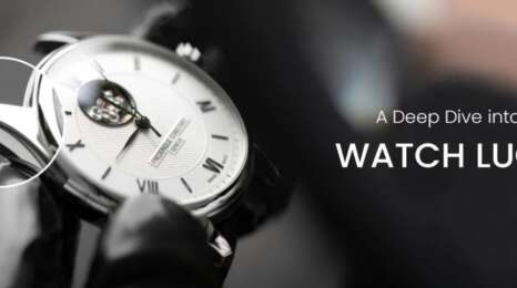 Luxury watch with integrated lugs and bracelet, watchmasters